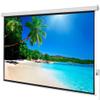100" 4:3 80" x 60" Viewing Area Motorized Projector Screen with Remote Control Matte White view 1