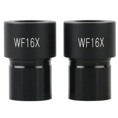 1pc WF16X Biological Microscope Eyepiece Wide-Angle Eyepiece Optical Glass Lens 23.2mm Interface(2pcs WF16X)