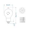 PHTJALIF 6SN7-BE Tube Replaces 6SN7 6N8P CV181 5692 6H8C WE6SN7(1PCS) view 2