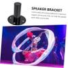 2Pcs Metal Speaker Stand Trays Tripod Bases for Home Theater Satellite Speakers Durable Lightweight Design for Enhanced Sound Reinforcement view 3