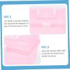 BIUDECO 2Pcs Versatile Storage Container with Compartment Design Transparent Handheld Tool Box for Medicine Manicure and Sundries Durable Material Convenient for Family Use view 4