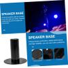 2Pcs Speaker Base Metal Speaker Stands for Home Theater Satellite Speakers Heavy Duty Support for Improved Sound Quality Component Isolation view 4