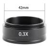 1pc 1X 0.3X 0.5X 0.7X 0.75X 1.5X 2X M48 Zoom Stereo Microscope Barlow Objective 0.3X 0.5X 0.7X 1.5X 2X M42 10A 120X/180X/300X Lens(M48-0.3X) view 4