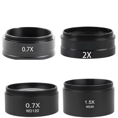 1pc 1X 0.3X 0.5X 0.7X 0.75X 1.5X 2X M48 Zoom Stereo Microscope Barlow Objective 0.3X 0.5X 0.7X 1.5X 2X M42 10A 120X/180X/300X Lens(M42-0.3X)