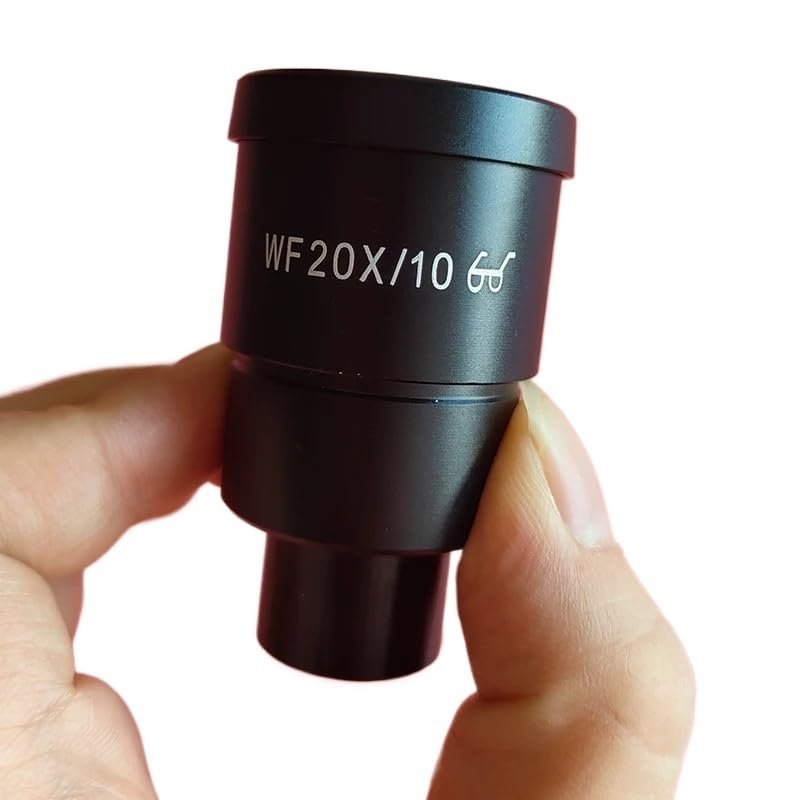1pc WF20X/10mm WF20X Wide Field 30mm Mounting Stereo Microscope High Eye Point Eyepiece for Binocular Trinocular Microscope(1pcs WF20X10-30mm)