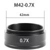 1pc 1X 0.3X 0.5X 0.7X 0.75X 1.5X 2X M48 Zoom Stereo Microscope Barlow Objective 0.3X 0.5X 0.7X 1.5X 2X M42 10A 120X/180X/300X Lens(M42-0.7X) view 2