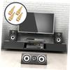 8Pcs Copper Speaker Feet Pads Shockproof Vibration Dampening Stand for Speakers Amplifiers Turntables Durable Base for Floor Protection Enhanced Sound Quality view 4
