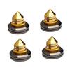 POPETPOP 4pcs Pure Copper Loudspeaker Spikes for Speaker Stands Shockproof Feet Pads for Amplifier and CD Players Vibration Dampening Design for and Home Audio Systems view 1