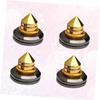 POPETPOP 4pcs Pure Copper Loudspeaker Spikes for Speaker Stands Shockproof Feet Pads for Amplifier and CD Players Vibration Dampening Design for and Home Audio Systems view 2