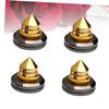 POPETPOP 4pcs Pure Copper Loudspeaker Spikes for Speaker Stands Shockproof Feet Pads for Amplifier and CD Players Vibration Dampening Design for and Home Audio Systems view 4