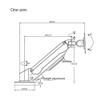 cfycfy987 Monitor Arm Desk Style White Single Arm Single Screen Rotatable Monitor Stand Monitor Mount view 2