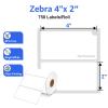 20 Rolls KCMYTONER 4" x 2" Direct Thermal Labels Barcode Address Paper Compatible for Zebra, Rollo and Most Other Thermal Label Printers, 750/Roll view 3