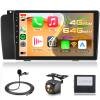 4G+64G Android Stereo for Volvo XC70/V70/S60 2004-2007 Upgrade 9 Inch IPS Touch Screen Head Unit, Driauto Car Stereo with Wireless Carplay Android Auto GPS WiFi DSP Bluetooth FM RDS Backup Camera view 1