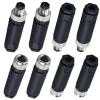 hiSpkNix M8 3-Pin A-Code Connector Set (8-Pack), IP67 Waterproof view 1