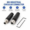 hiSpkNix M8 3-Pin A-Code Connector Set (8-Pack), IP67 Waterproof view 2