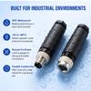 hiSpkNix M8 3-Pin A-Code Connector Set (8-Pack), IP67 Waterproof view 4
