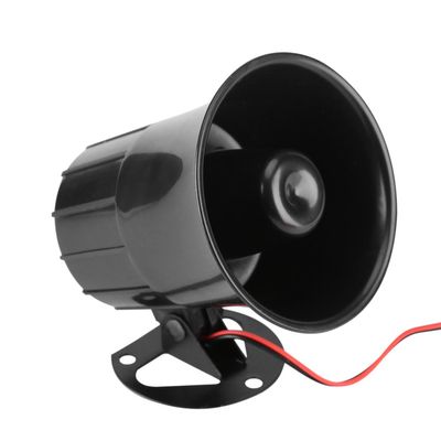 DC12V 15W Wired Security Alarm Horn, 110dB Loud Clear Sound Siren with Metal Bracket Universal Alarm Speaker for Home Car Truck Security System