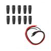 2025-1Pair DC Power Cord Cable 30Cm & 10Pcs Radio Clip Rugged Belt Clip Two Way Radio Walkie Talkie J6482A,1Pair DC Power Cord C view 3