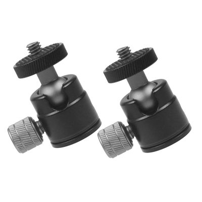 2Pcs Tripod Ball Head Mount Rotatable Adapter for Projectors Cameras Lightweight Durable Compatible with Tripods Easy Angle