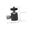 2Pcs Tripod Ball Head Mount Rotatable Adapter for Projectors Cameras Lightweight Durable Compatible with Tripods Easy Angle view 2