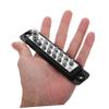 ABOOFAN 2Pcs Way Terminal Block Holder Power Distribution Bar for Car Boat Wiring High Junction Post with Quick Mounting Dual Color Options view 3
