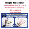 5m 5-core 6-core Bending Drag Chain Cable Pure Copper high Flexibility 26 24 22 20 18 17 15 13 AWG CNC Cable Robot arm Wire(5 cores,26 AWG 0.15MM) view 2