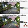 aSATAH AHD/CVBS Car Rear View Camera's Fisheye Trunk Handle Camera with RCA Cable & Vehicle-Camera for Mercedes Benz GLK Class X204 GLK280 GLK300 GLK350 GLK200 GLK220 GLK250 GLK320 CDI (CVBS) view 4