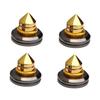 4Pcs Pure Copper Speaker Spike Feet Pad for Turntables and DIY Audio Systems Shockproof Loudspeaker Isolation Stand Pins for Enhanced Sound Quality and Vibration Control view 1