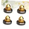 4Pcs Pure Copper Speaker Spike Feet Pad for Turntables and DIY Audio Systems Shockproof Loudspeaker Isolation Stand Pins for Enhanced Sound Quality and Vibration Control view 3