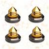 4Pcs Pure Copper Speaker Spike Feet Pad for Turntables and DIY Audio Systems Shockproof Loudspeaker Isolation Stand Pins for Enhanced Sound Quality and Vibration Control view 4