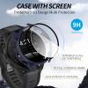 Kimiyaki 2 Pack for Garmin Forerunner 165 &165 Music Screen Protector Case [Full Coverage], Hard PC Bumper All-Around Protective Accessories for Garmin Forerunner 165 Built-in Tempered Glass Film view 3