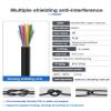 DRRI M12 8-Pins Female Sensor Connector to Fly Lead Waterproof Electrical Shield Cable for Automation Application view 3