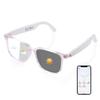Al Smart Glasses for Women, AI-Powered By Live Recording/Simultaneous Interpretation/Real-Time Translation, Translation Glasses with Photochromic Lenses, Noise Reduction, Support 160+ Languages(Pink) view 1