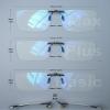 ANYLUV Clip On Blue Light Blocking Glasses Lightweight Rectangle Blue Light Glasses Men for Computer Gaming, Anti Eye Strain view 4