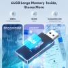 64GB Digital Voice Recorder for Lectures Meetings - EVIDA Intelligent Voice Activated Recorder 512KBPS 288Hrs USB Recording Device HD Audio Recorder with Noise Reduction, Rechargeable view 3