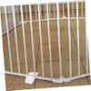 IWOWHERO 4Pcs Fence Base Holders for Garden Fences Durable Support Stands for Pet Barriers and Safety Easy to Install and Secure for Outdoor Use view 4