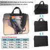 15.6 Inch Laptop Shoulder Bag For Men Women,Waterproof Briefcase Messenger Bag Animal Cartoon Elephant Laptop Sleeve Bag W/Strap Handle view 2