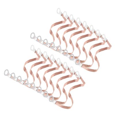 100Pcs Copper Braided Ground Cable for High Voltage Equipment Flexible Durable Electric Wire for Grounding Applications Mm for Cable Tray