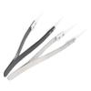 FOMIYES 2pcs Stainless Steel Handle Tweezers Precision Tweezers Ceramic Tips for Electronics Crafting view 1