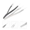 FOMIYES 2pcs Stainless Steel Handle Tweezers Precision Tweezers Ceramic Tips for Electronics Crafting view 3