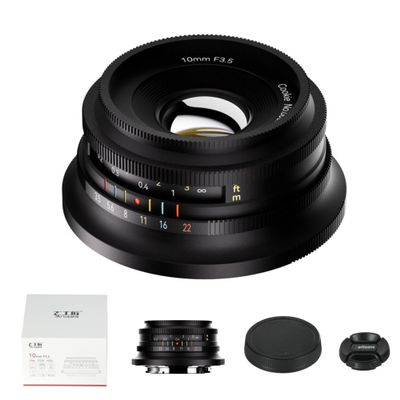 7artisans 10mm F3.5 Ultra Wide Angle APS-C Mirrorless Cameras Lens,Great for Vlogging & Selfies,Compact & Lightweight,for Video,Travel