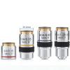1pc 4X 10X 20X 40X 60X 100X Microscope Objective Lens Achromatic Objective Laboratory Biological Microscope Accessories(100X) view 4