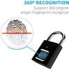 Fingerprint Padlock Gym Lock for Locker Sports School Employee Locker Outdoor Fence Hasp and Storage - USB Charging Smart Pad Lock view 3