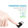 Fingerprint Padlock Gym Lock for Locker Sports School Employee Locker Outdoor Fence Hasp and Storage - USB Charging Smart Pad Lock view 4