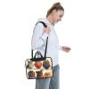 14 Inch Laptop Shoulder Bag For Men Women,Waterproof Briefcase Messenger Bag Owls Birds Laptop Sleeve Bag W/Strap Handle view 3