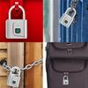 Fingerprint Padlock Smart Padlock Biometric Lock with Keyless for Lockers Office School Gym Factory Garage Storage Gate Shed Bike Cabinet 10 Sets of Fingerprints (Color : Black) (Silver) view 3
