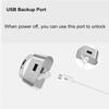 Fingerprint Padlock Smart Padlock Biometric Lock with Keyless for Lockers Office School Gym Factory Garage Storage Gate Shed Bike Cabinet 10 Sets of Fingerprints (Color : Black) (Silver) view 4
