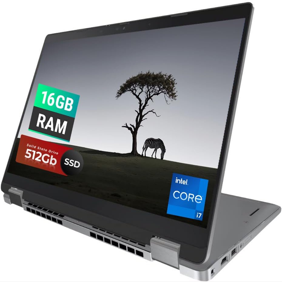 Dell Latitude 5330 2-in-1 Touchscreen Business Laptop | 13.3" 1920x1080 FHD | Core i7-1265U - 16GB RAM - 512GB SSD Hard Drive | 10 cores @ 4.8 GHz Windows 11 Pro (Renewed)