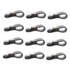 24Pcs Faux Leather Data Cable Organizer with Buckle Design Stylish Cord Management for Earphones Chargers and Wires Keep Your Desktop Tidy and Extend Cable Lifespan view 1