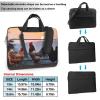 14 Inch Laptop Shoulder Bag For Men Women,Waterproof Briefcase Messenger Bag Animal Chickens Laptop Sleeve Bag W/Strap Handle view 2